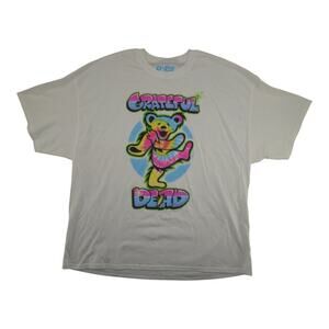 Grateful Dead Dancing Bear T-Shirt Liquid Blue Men’s 3XL Tie Dye Graphic 2021